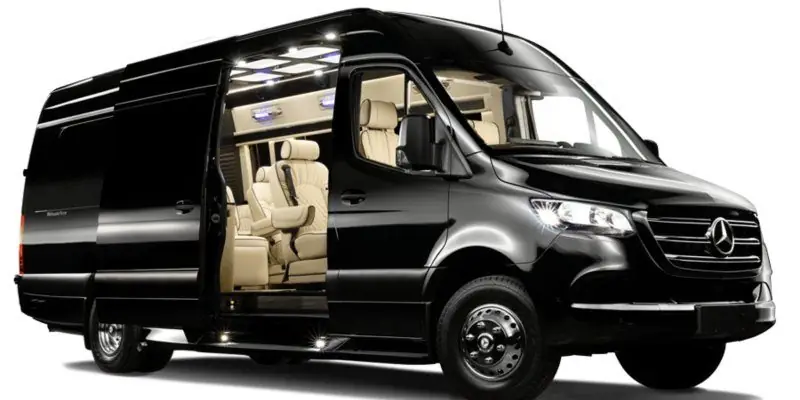 Mercedes Sprinter — large group VIP transport in Ibiza